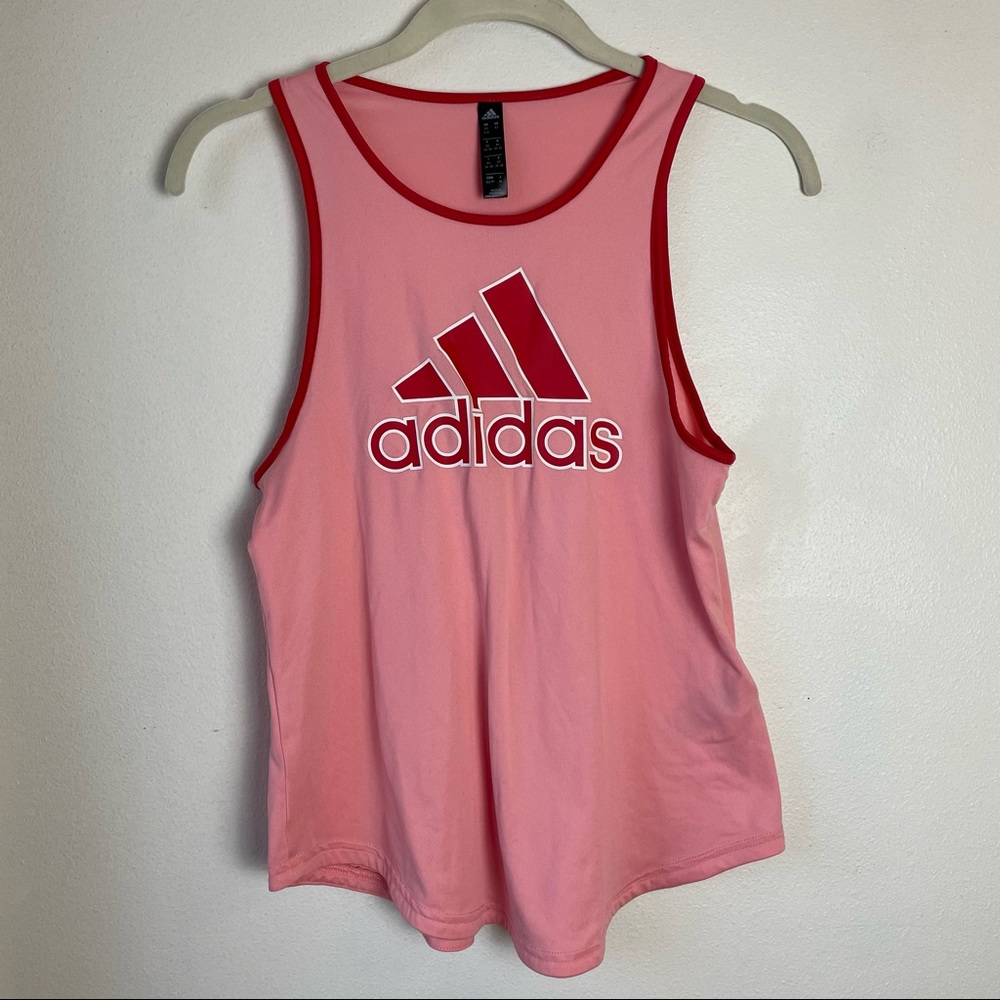 Adidas Pink/Red Workout Tank